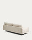 Divano Veliro 3 posti in ciniglia beige con gambe in acciaio nero 240 cm FSC Mix Credit