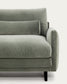 Divano Veliro 3 posti in velluto verde con gambe in acciaio nero 240 cm FSC Mix Credit
