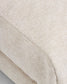 Poggiapiedi Veliro in ciniglia beige con gambe in acciaio finitura nera 85 x 90 cm FSC Mix Credit