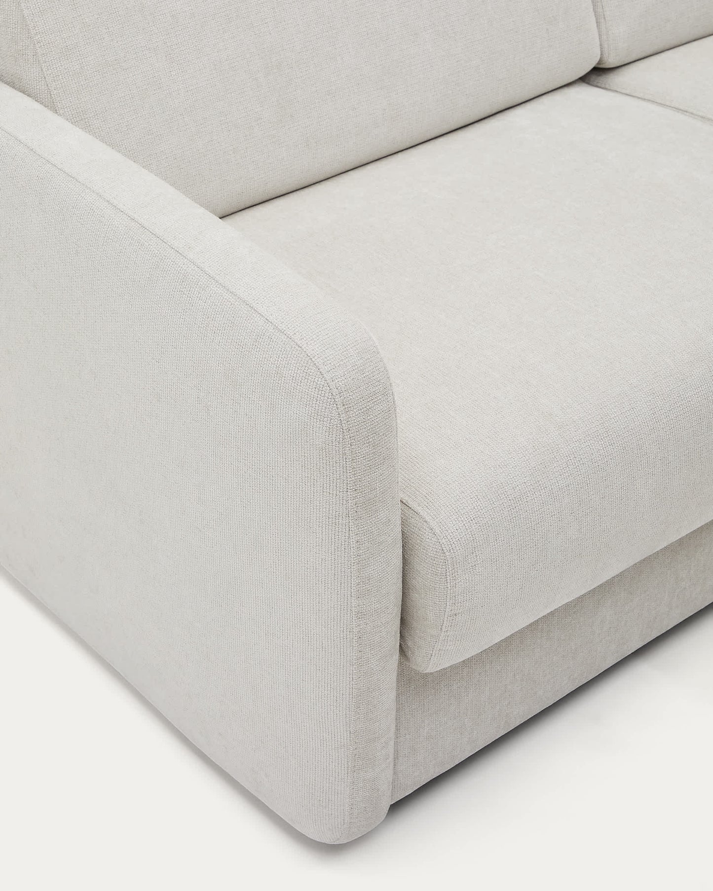 Divano letto Nuala perla a 3 posti 204 cm