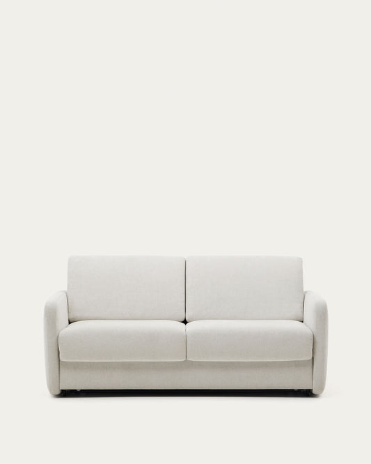 Divano letto Nuala perla a 3 posti 204 cm