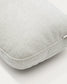Cuscino Nuala in ciniglia color perla 24 x 72 cm