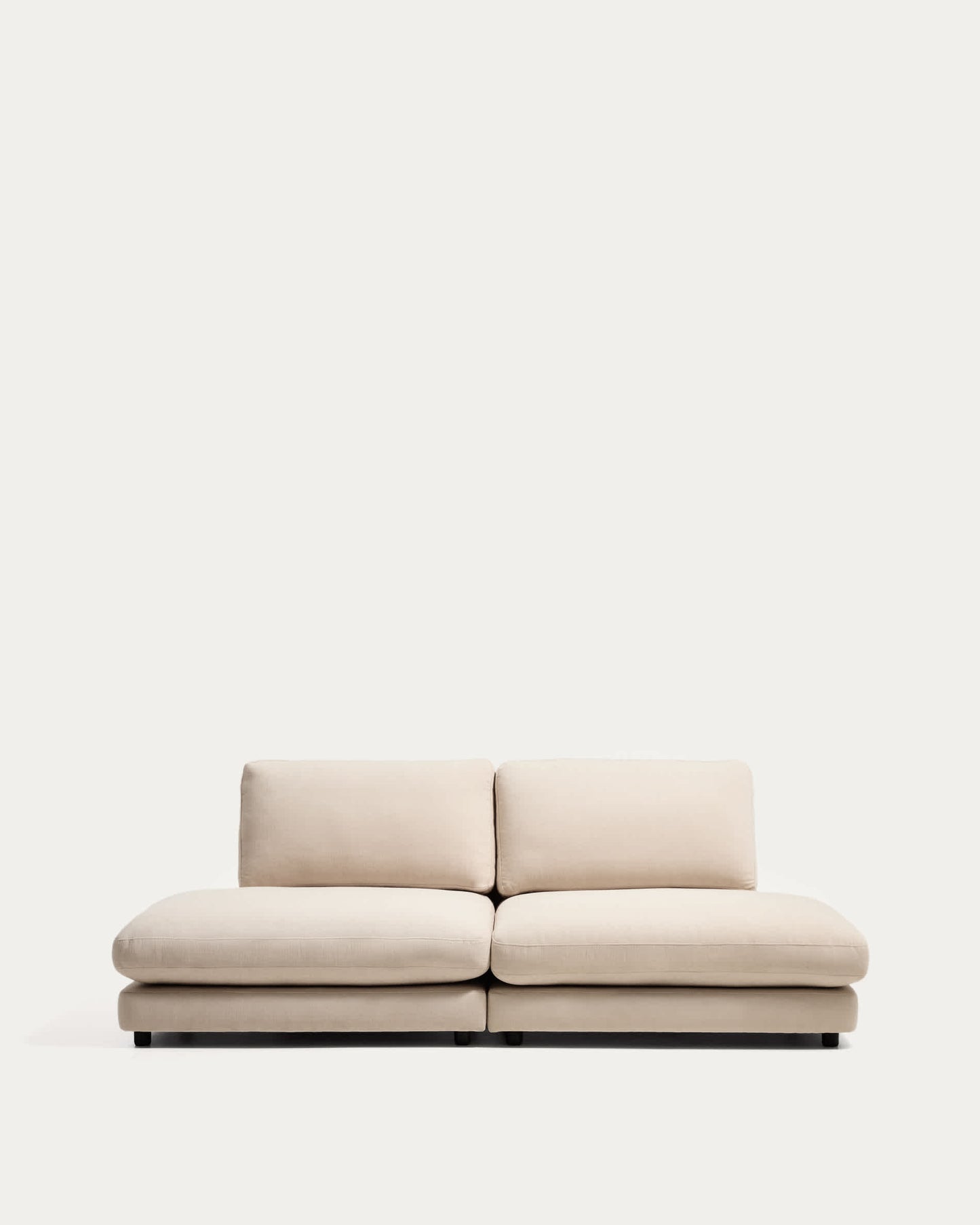 Divano modulare Gala a 3 posti in ciniglia beige FSC Mix Credit 240 cm