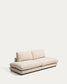 Divano modulare Gala a 3 posti in ciniglia beige FSC Mix Credit 240 cm