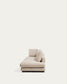 Divano modulare Gala 4 posti con modulo terminale destro in ciniglia beige FSC Mix Credit 315 cm