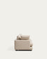 Divano modulare Gala 4 posti con modulo terminale destro in ciniglia beige FSC Mix Credit 315 cm