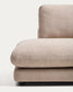Divano modulare Gala 4 posti in micro bouclé beige FSC Mix Credit 330 cm