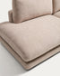 Divano modulare Gala 4 posti in micro bouclé beige FSC Mix Credit 330 cm