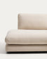 Divano modulare Gala 4 posti in ciniglia beige FSC Mix Credit 330 cm
