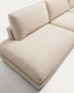 Divano modulare Gala 4 posti in ciniglia beige FSC Mix Credit 330 cm