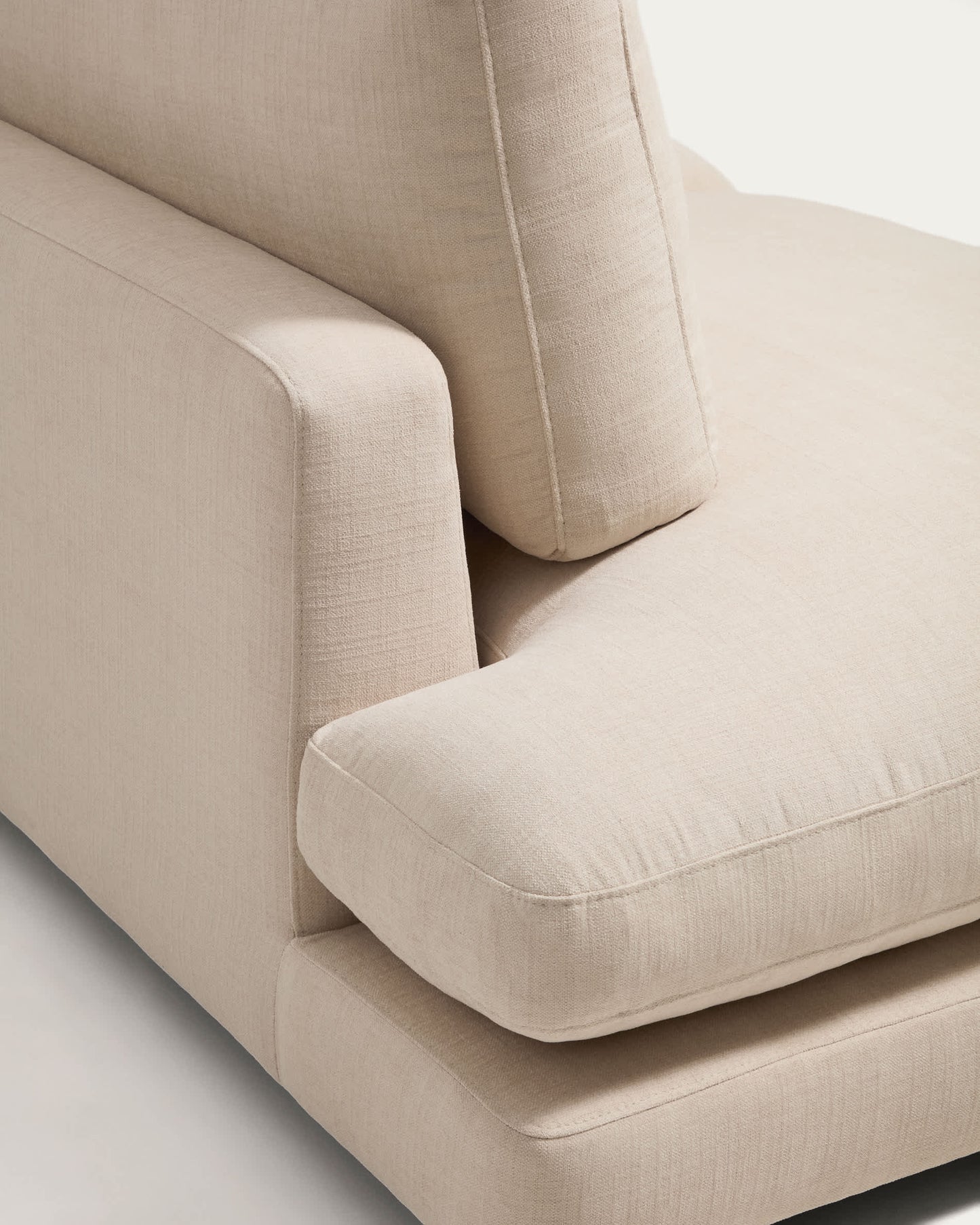 Divano modulare Gala 4 posti in ciniglia beige FSC Mix Credit 330 cm