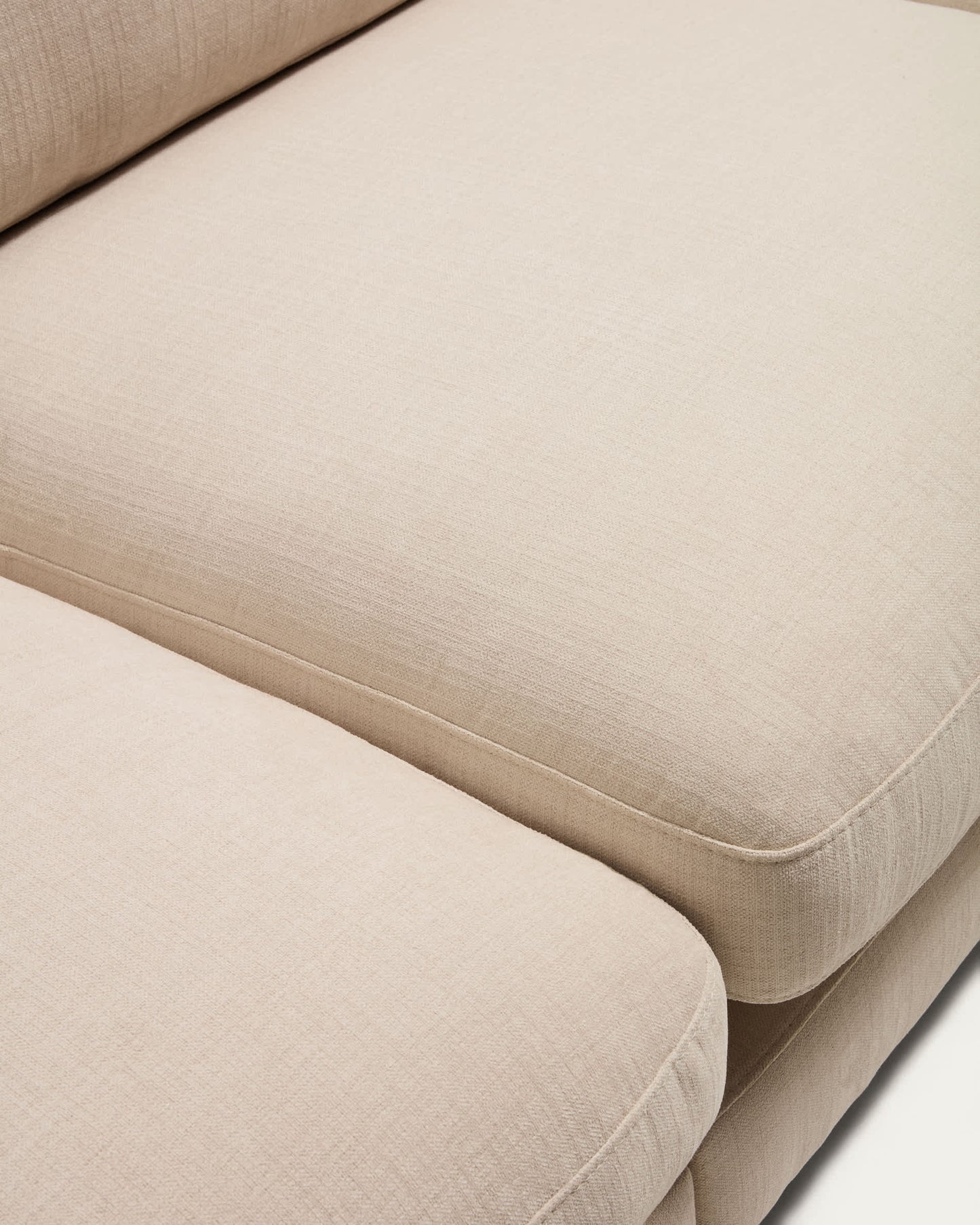 Divano modulare Gala 4 posti in ciniglia beige FSC Mix Credit 330 cm