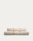 Divano modulare Gala 4 posti in ciniglia beige FSC Mix Credit 330 cm