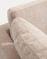 Divano Gala 4 posti in micro bouclé con chaise longue sinistra beige FSC Mix Credit 300 cm