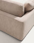Divano Gala 4 posti in micro bouclé con chaise longue sinistra beige FSC Mix Credit 300 cm