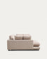 Divano Gala 3 posti in micro bouclé con chaise longue doppia beige FSC Mix Credit, 210 cm