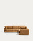 Divano ad angolo Gala 6 posti in micro bouclé color senape FSC Mix Credit, 300 x 300 cm