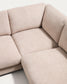 Divano ad angolo Gala 5 posti con estremità destra, in micro bouclé beige FSC Mix Credit, 300 x 225 cm