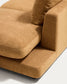 Modulo chaise longue destro Gala in micro bouclé color senape