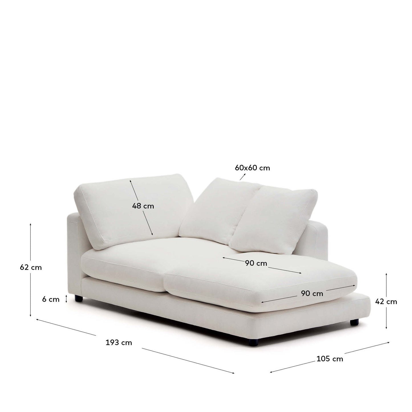Chaise longue Gala