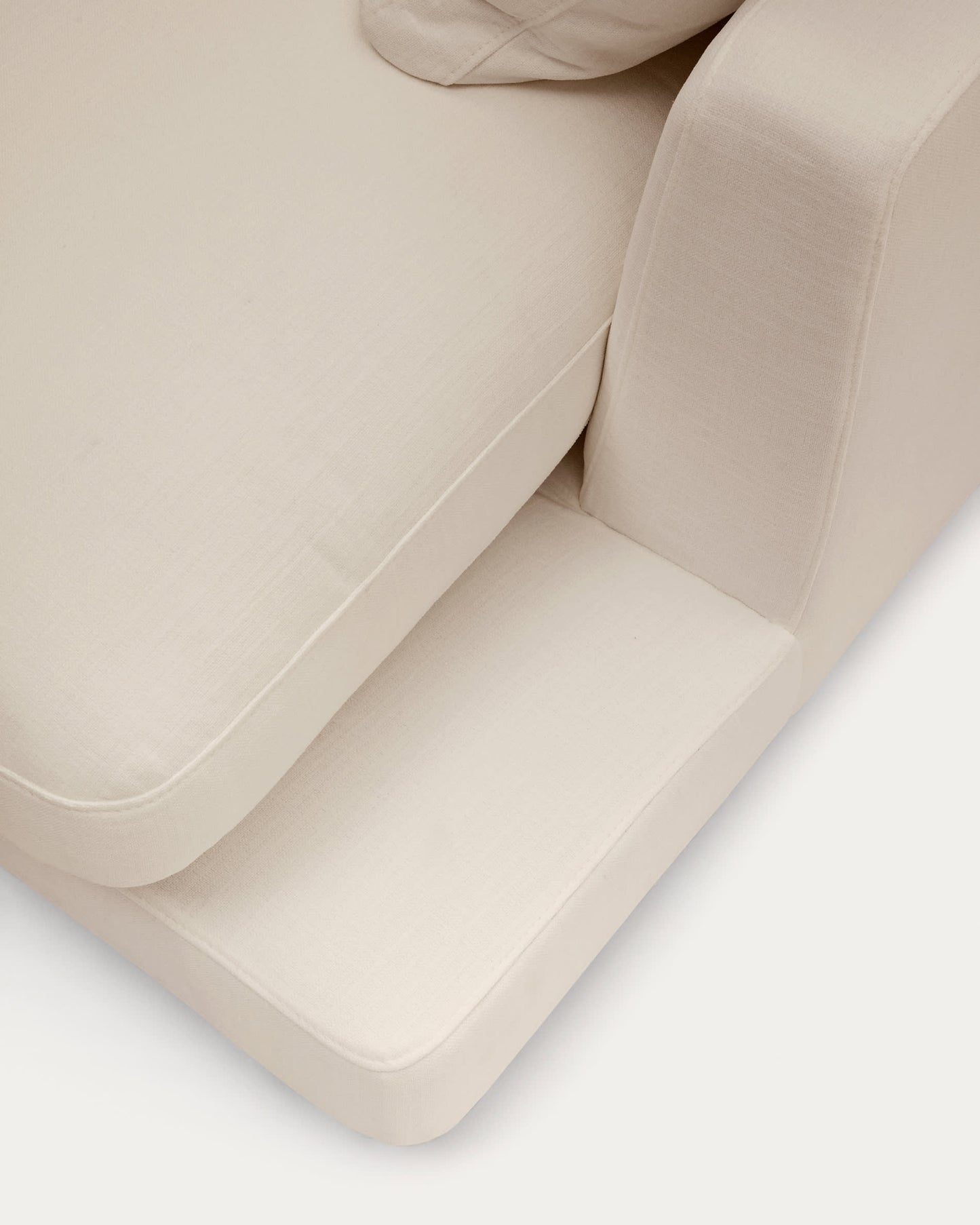 Chaise longue Gala destra beige 193 x 105 cm