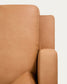 Divano Gala 4 posti in pelle con chaise longue sinistra marrone 300 cm