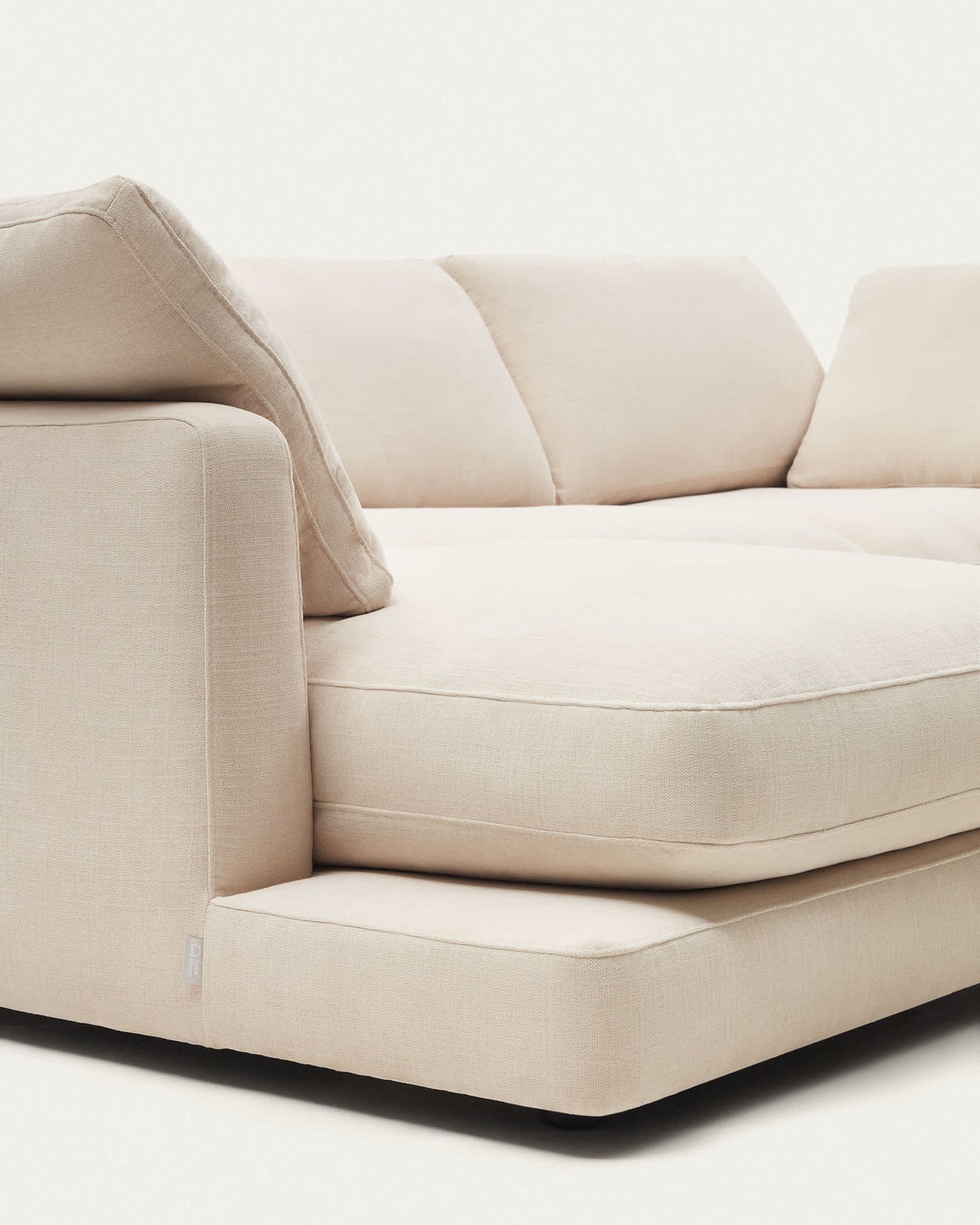 Divano Gala 4 posti con chaise longue sinistra beige 300 cm