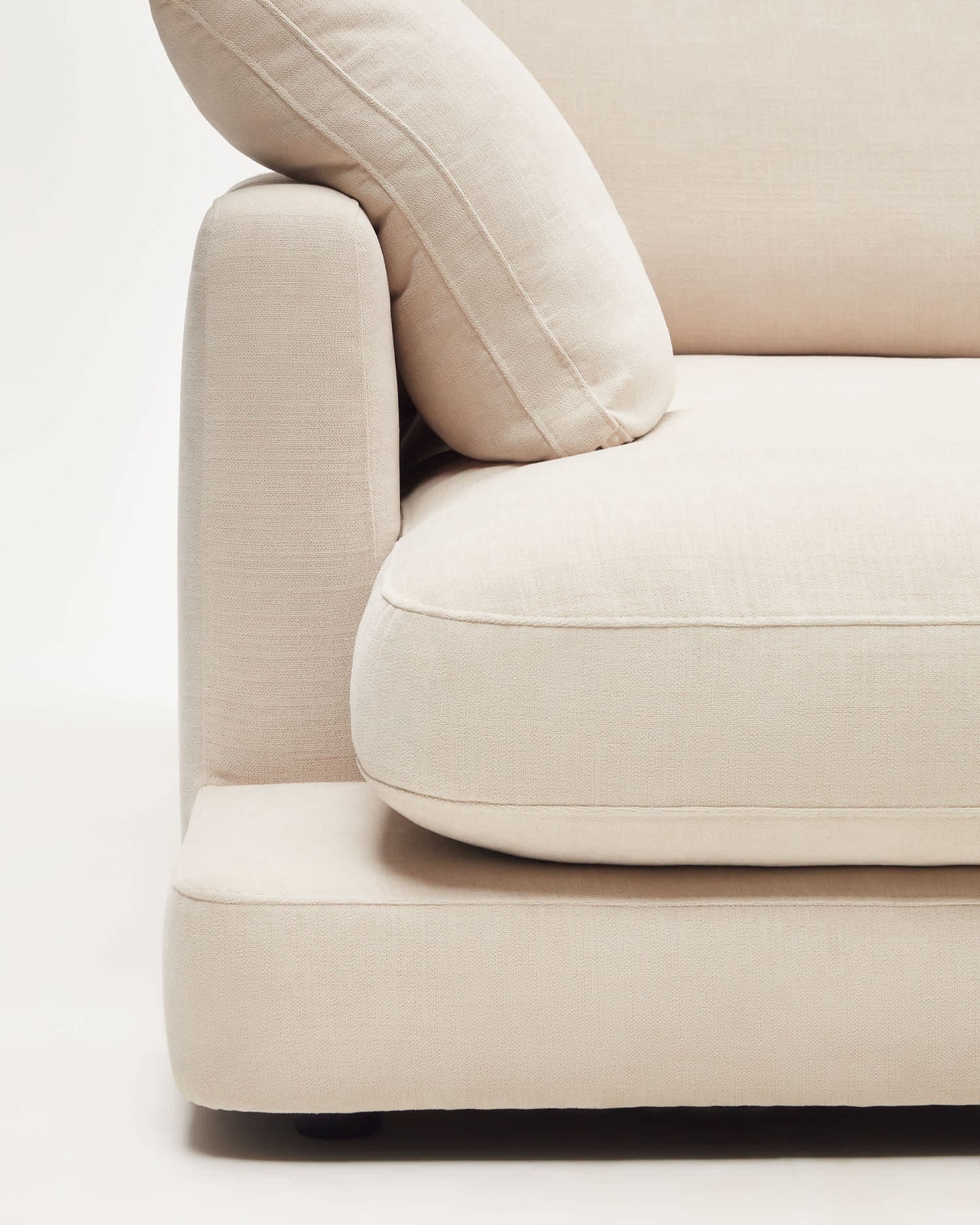 Divano Gala 4 posti con chaise longue sinistra beige 300 cm