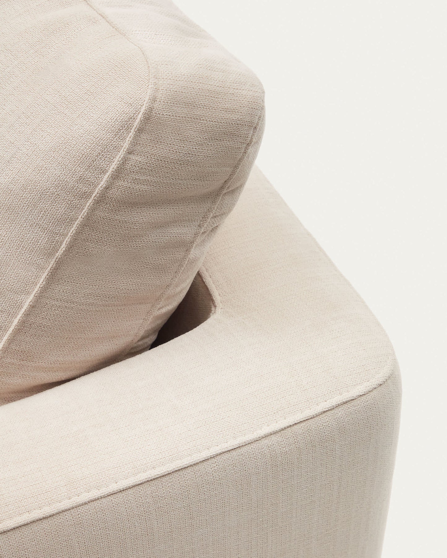 Divano Gala 4 posti con chaise longue sinistra beige 300 cm