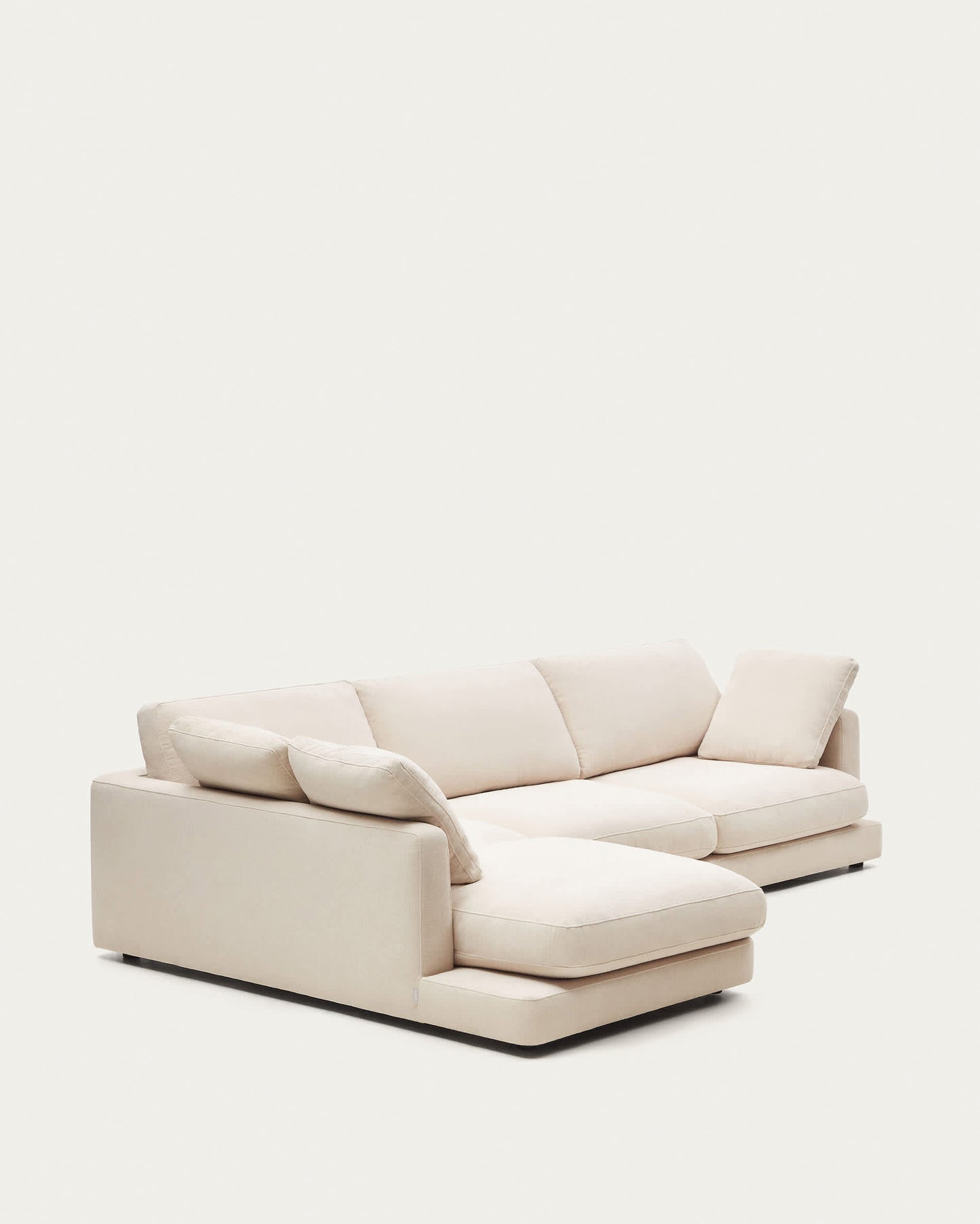 Divano Gala 4 posti con chaise longue sinistra beige 300 cm