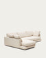 Divano Gala 4 posti con chaise longue sinistra beige 300 cm