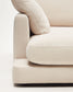Divano Gala 3 posti con doppia chaise longue beige 210 cm