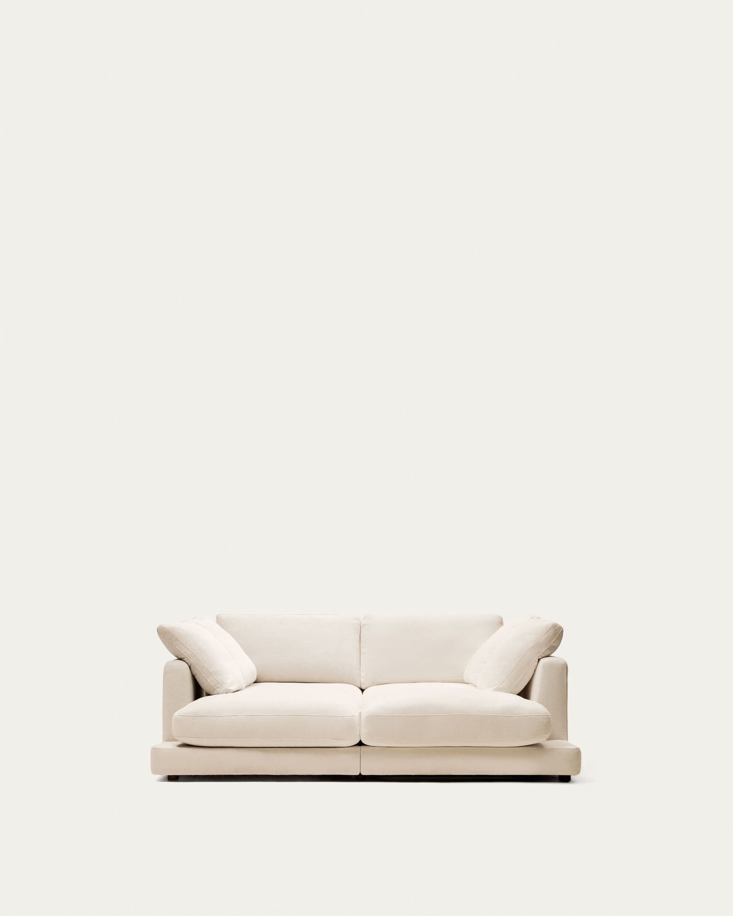 Divano Gala 3 posti con doppia chaise longue beige 210 cm