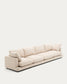 Divano Gala 6 posti beige 390 cm