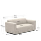 Divano modulare Neom 2 posti beige 188 cm