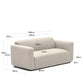 Divano modulare Neom 2 posti beige 188 cm