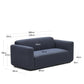 Divano modulare Neom 2 posti blu 188 cm
