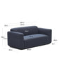 Divano modulare Neom 2 posti blu 188 cm