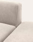 Divano modulare Neom 2 posti beige 244 cm