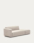 Divano modulare Neom 2 posti beige 244 cm