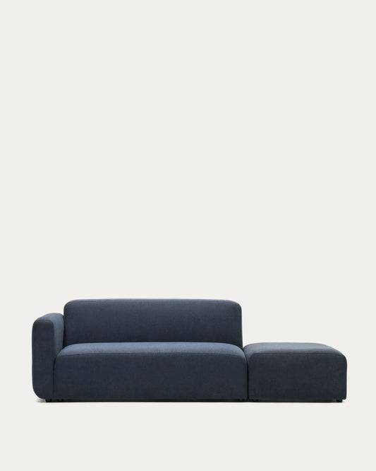 Divano modulare Neom 2 posti blu 244 cm