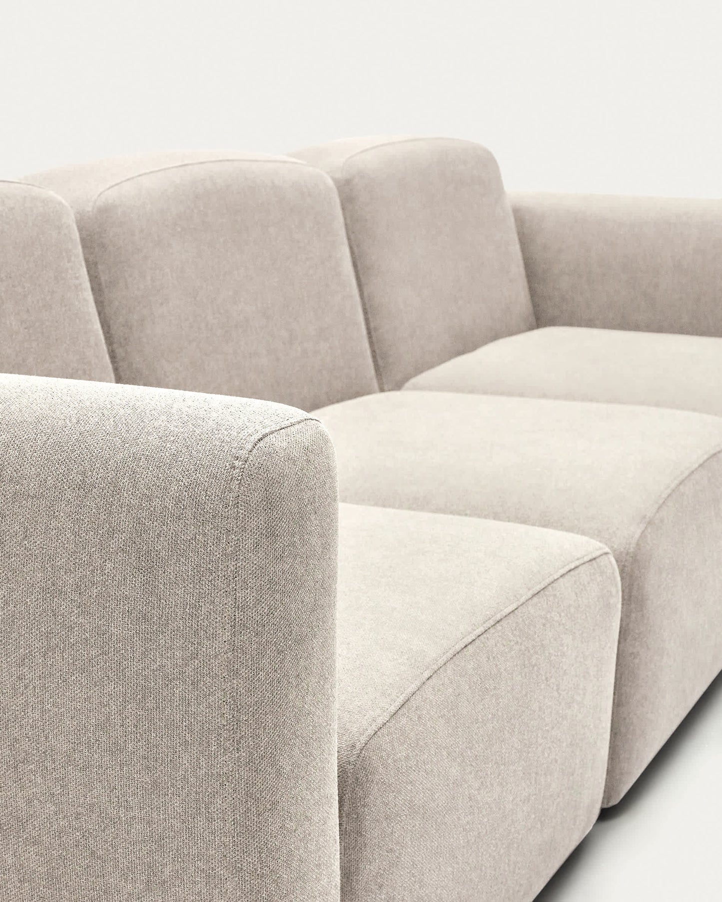 Divano modulare Neom 3 posti beige 263 cm
