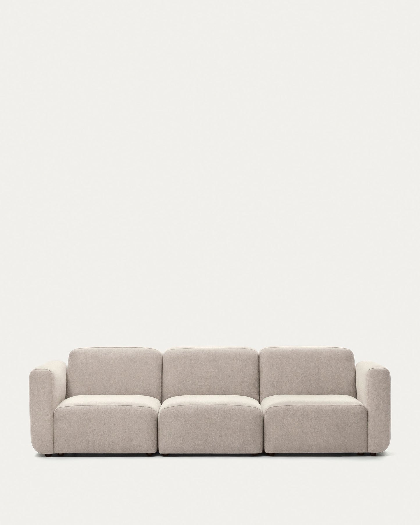 Divano modulare Neom 3 posti beige 263 cm
