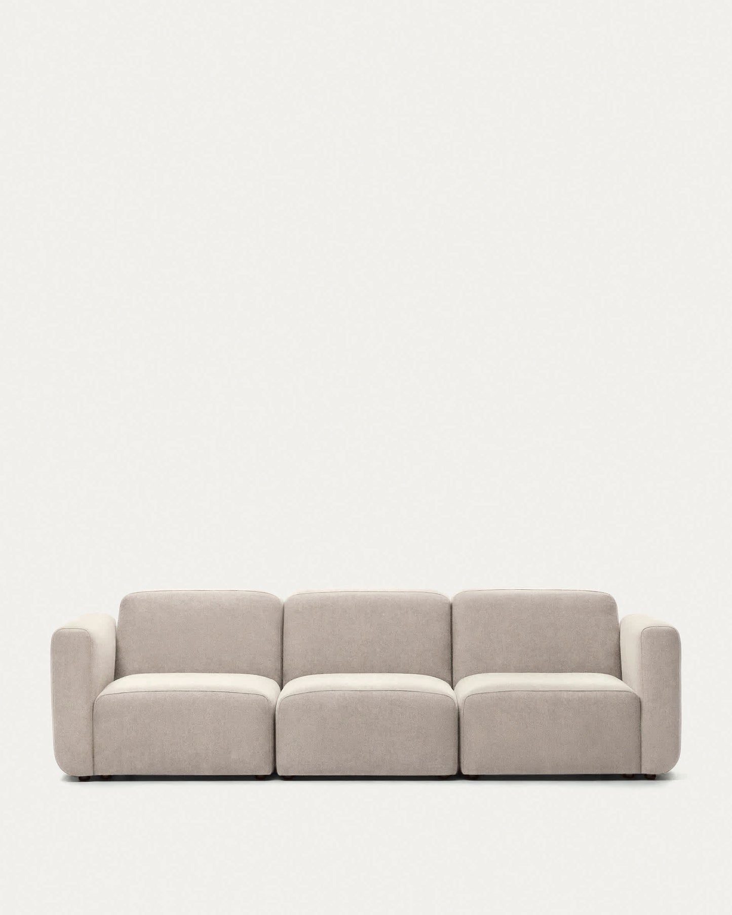 Divano modulare Neom 3 posti beige 263 cm