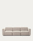 Divano modulare Neom 3 posti beige 263 cm