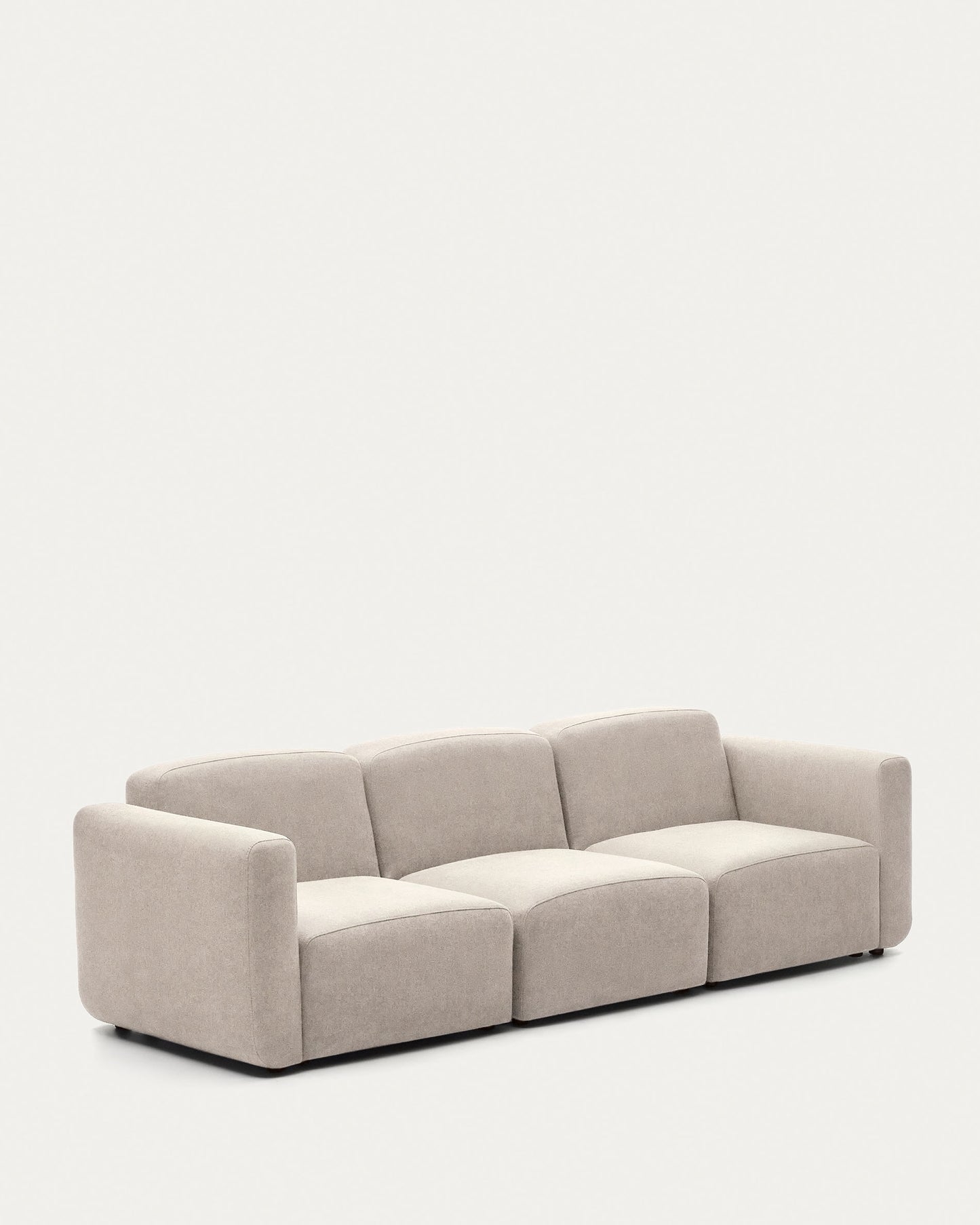 Divano modulare Neom 3 posti beige 263 cm