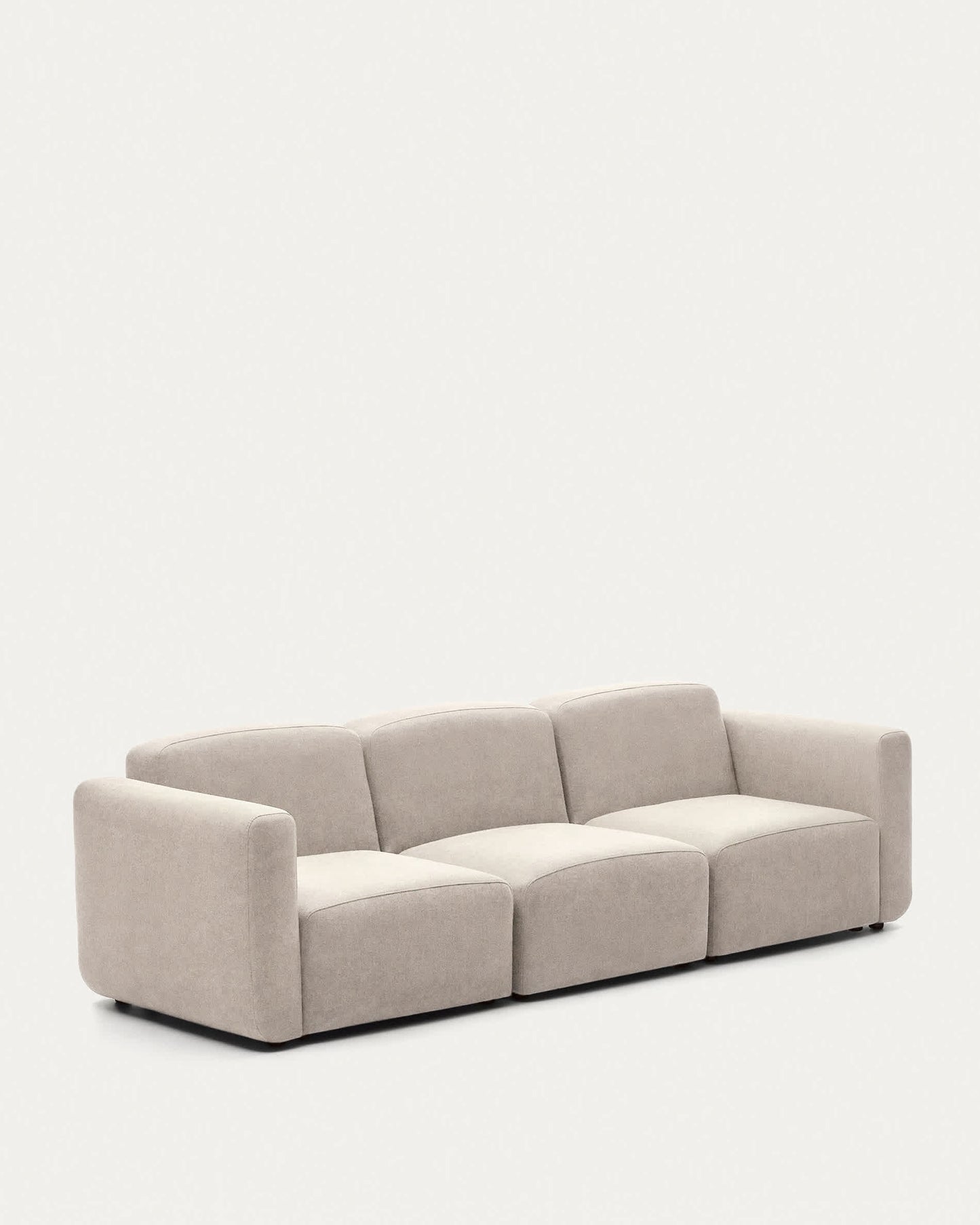Divano modulare Neom 3 posti beige 263 cm