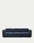 Divano modulare Neom 3 posti blu 263 cm