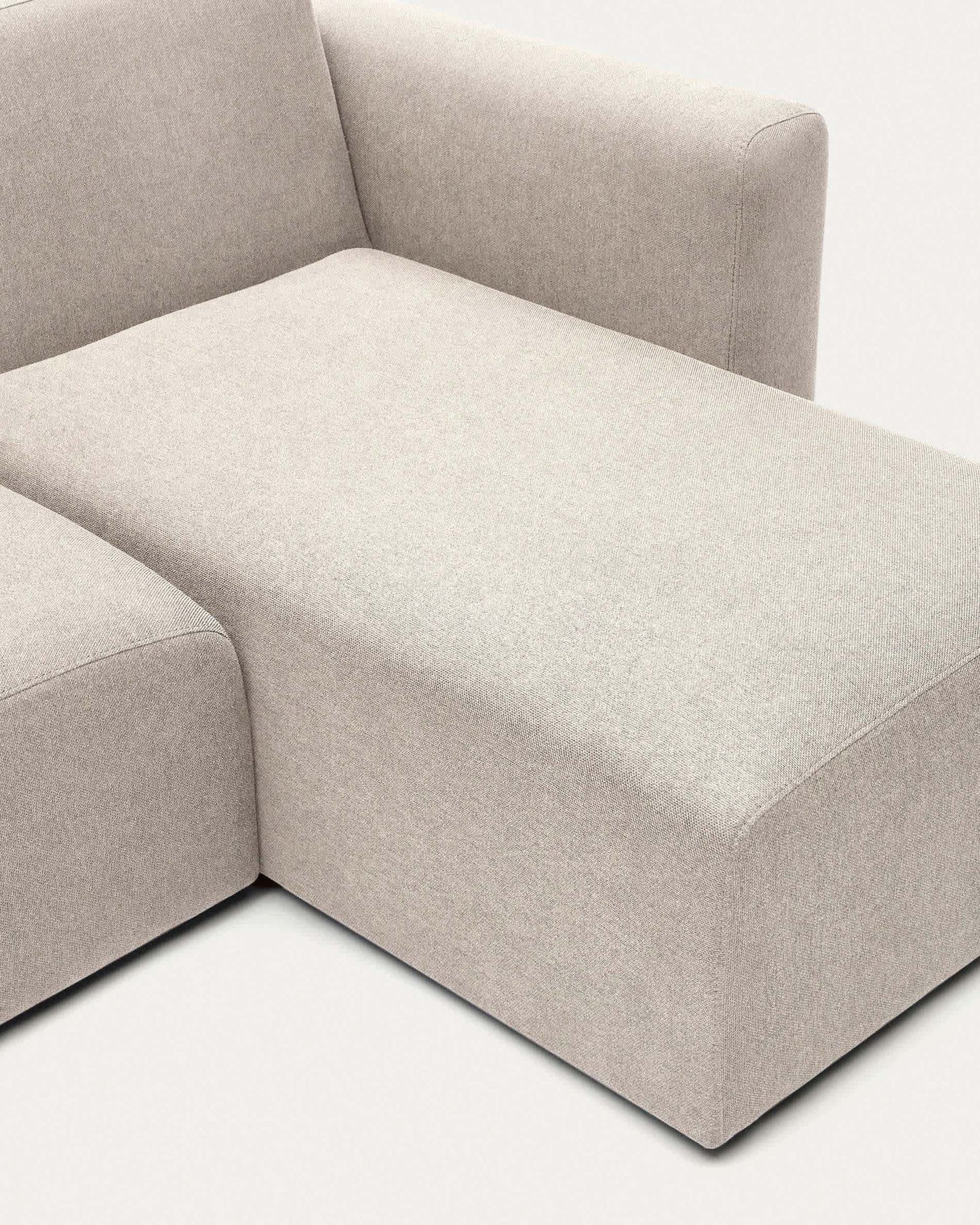 Divano modulare Neom 3 posti chaise longue destra/sinistra beige 263 cm