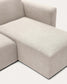 Divano modulare Neom 3 posti chaise longue destra/sinistra beige 263 cm